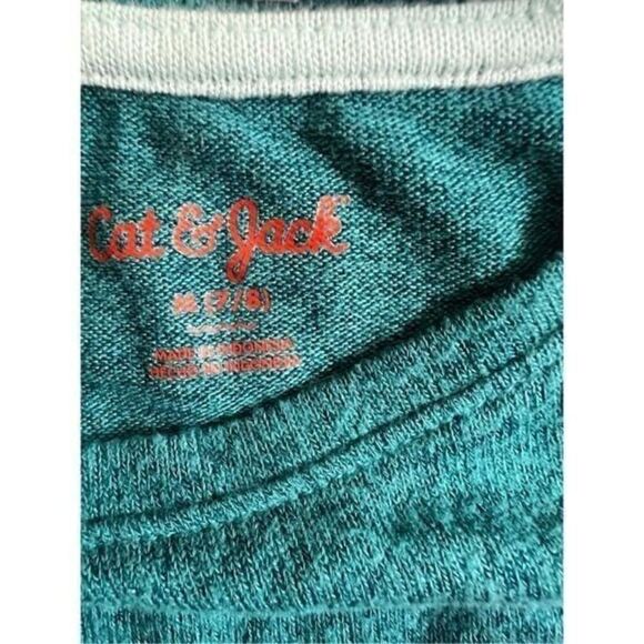 Cat & Jack Girls Green top size 7-8 - Picture 4 of 8